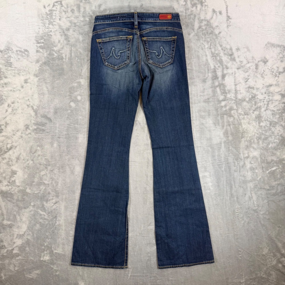 AG Adriano Goldschmied The New Legend Flare Jeans Women's 26R Dark Blue Denim - Picture 2 of 9